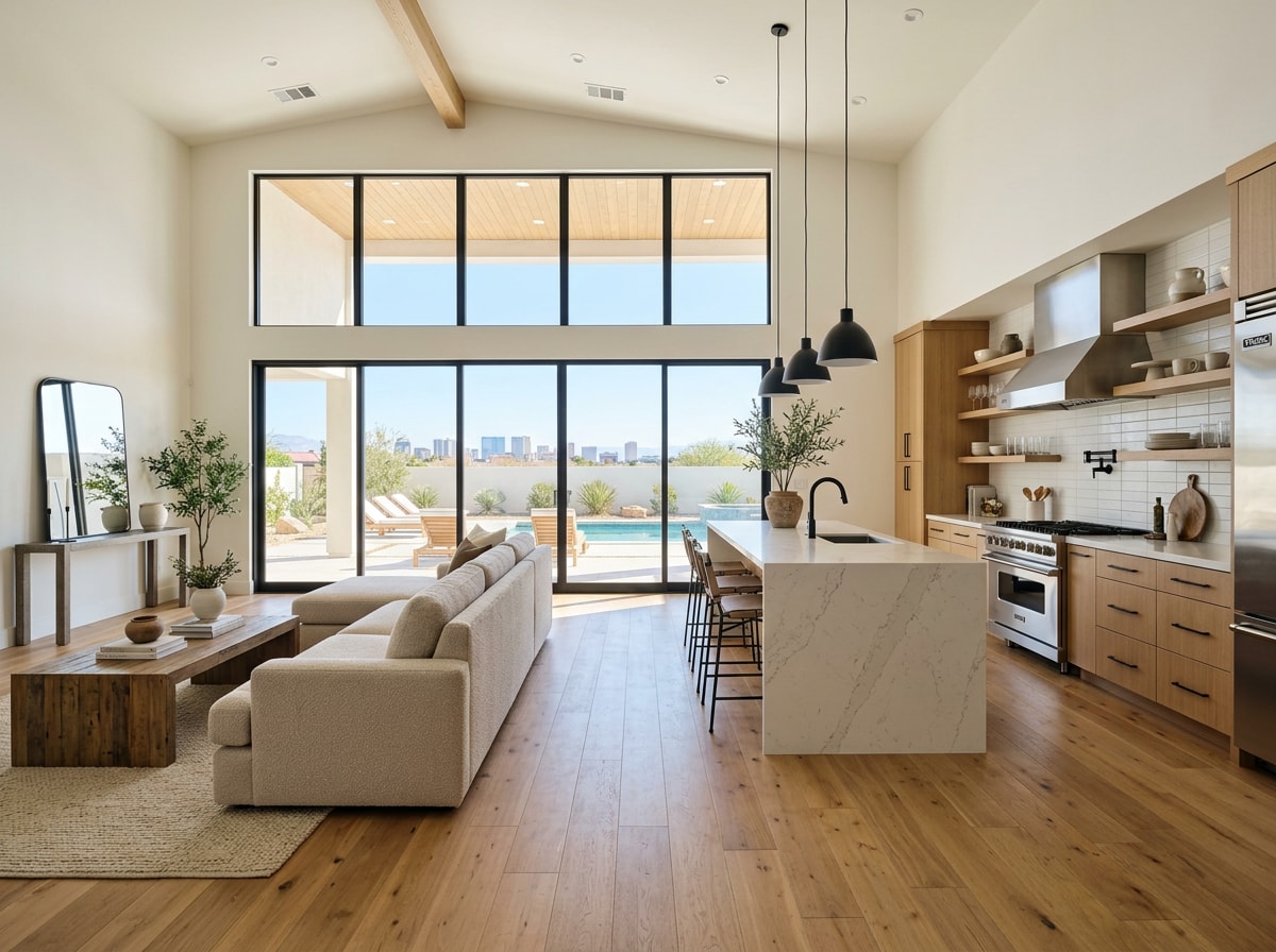 Finished whole-home remodel with updated open-concept interior finishes
